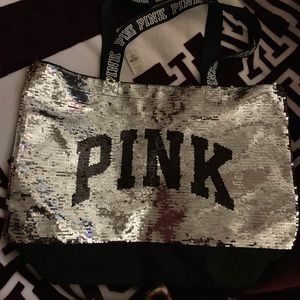 Victoria secret PINK silver tote